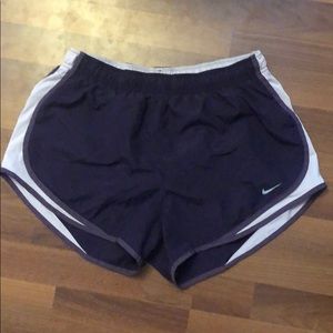 Nike Athletic Running Shorts, Dri-Fit, L, Purple